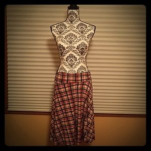 Plaid A line skirt